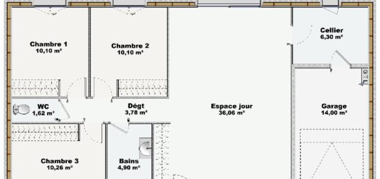 Maison neuve à , Indre