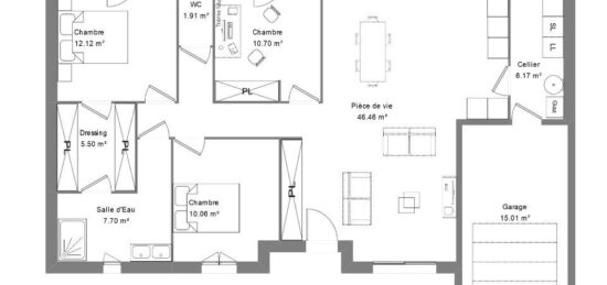 Maison neuve à , Cher