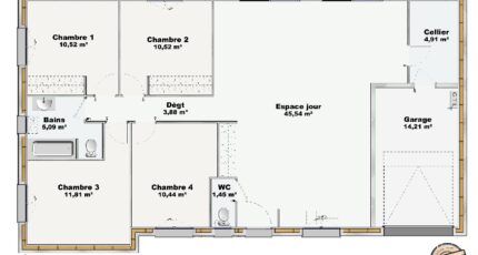 Châteauroux Maison neuve - 2564901-4586modele820250321cvDPs.jpeg Maisons Bruno Petit MJB