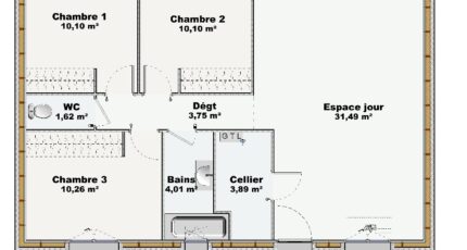 Massay Maison neuve - 2633289-4586modele620250325mkECC.jpeg Maisons Bruno Petit MJB