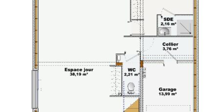 Nérondes Maison neuve - 2676679-4586modele820250606qGBNG.jpeg Maisons Bruno Petit MJB